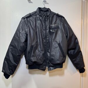 Vintage Swingster Snap-on Nylon Bomber Jacket Men’s Medium • Made in USA